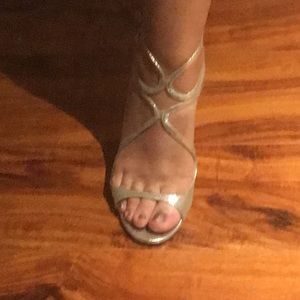 Jimmy Choo Lang heels silver